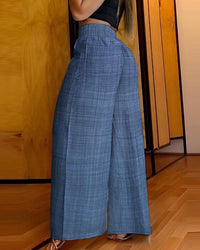 Waist Wide Leg Pants for Women