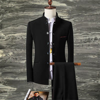 Men's Suit Jacket Pants 2 Pieces Sets