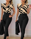 Womens Two Piece Sets Outfit Geometric Print