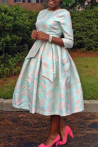 Party Wedding O-neck Dress Fashion African