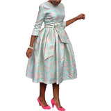 Party Wedding O-neck Dress Fashion African