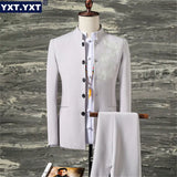 Men's Suit Jacket Pants 2 Pieces Sets