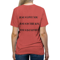 Unisex Triblend Tee Printed JESUS