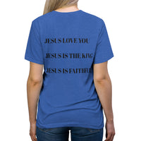 Unisex Triblend Tee Printed JESUS