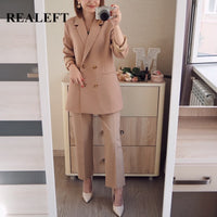 REALEFT Winter Women's Pant Suit