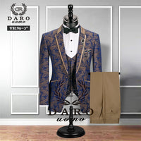 Men Suit Wedding Jacket Vest Pant 3 Piece