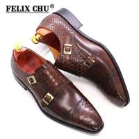 Mens Dress Shoes Double Buckle