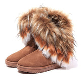 Women Fur Boots Ladies Winter