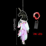 LED lights Unicorn dream catcher props Wall