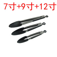 Kitchen Tongs Set BBQ Tools Stainless Steel Cooking Tongs With Silicone