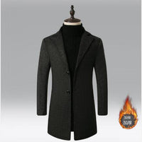 Men Slim Fit Casual Long Coats