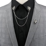 Man Suit Tassel Chain Lapel Pin