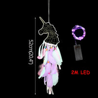 LED lights Unicorn dream catcher props Wall