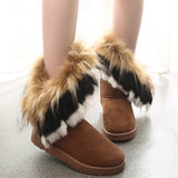 Women Fur Boots Ladies Winter