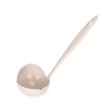 2 In 1 Wheat Straw Soup Spoon Long Handle Porridge Spoons Filter