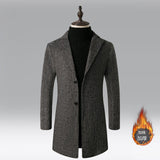 Men Slim Fit Casual Long Coats