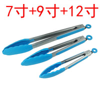 Kitchen Tongs Set BBQ Tools Stainless Steel Cooking Tongs With Silicone