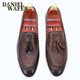 MEN LOAFERS SHOES  CROCODILE PRINTS