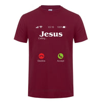 Jesus Is Calling T Shirt Christ Christian Religion Faith Bible