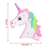 Unicorn Party Decoration 3D Unicorn Lamp LED Night