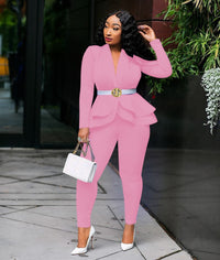 Women Suit Two Piece Set