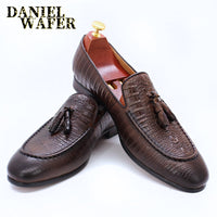 MEN LOAFERS SHOES  CROCODILE PRINTS