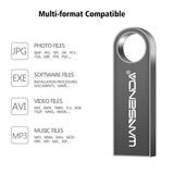 WANSENDA Key Chain USB Flash Drive 8GB 16GB 32GB Metal Pen Drive