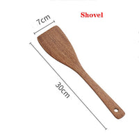 Wooden Spatula Kitchen Nonstick Dedicated Wooden Kitchenware Heat Resistant