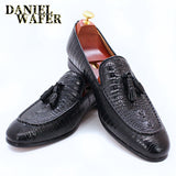 MEN LOAFERS SHOES  CROCODILE PRINTS