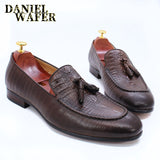 MEN LOAFERS SHOES  CROCODILE PRINTS