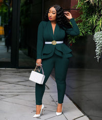 Women Suit Two Piece Set