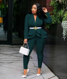 Women Suit Two Piece Set