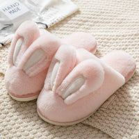 Women's Cotton Slippers Female Cute Cartoon Bunny