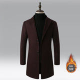 Men Slim Fit Casual Long Coats