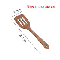 Wooden Spatula Kitchen Nonstick Dedicated Wooden Kitchenware Heat Resistant