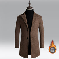 Men Slim Fit Casual Long Coats