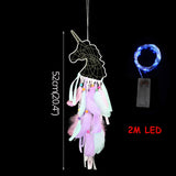 LED lights Unicorn dream catcher props Wall