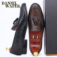 MEN LOAFERS SHOES  CROCODILE PRINTS