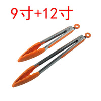 Kitchen Tongs Set BBQ Tools Stainless Steel Cooking Tongs With Silicone