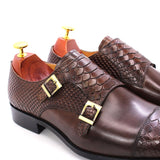 Mens Dress Shoes Double Buckle