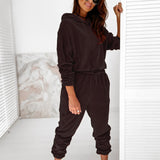 Velour Two Piece Sets Women Tracksuit