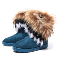 Women Fur Boots Ladies Winter