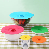 Multifunction Microwave Bowl Cover Food FreshKeeping Reusable Pest control cap Pot Pan Lid Silicone Covers Cooking Tools