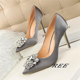 Flower Style Woman Shoes Sexy Pointed Toe