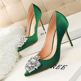 Flower Style Woman Shoes Sexy Pointed Toe