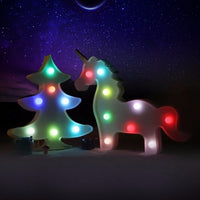 Unicornio Led Night Lights Unicorn Party 3D LED Table Lamp