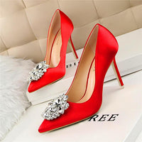 Flower Style Woman Shoes Sexy Pointed Toe