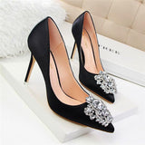 Flower Style Woman Shoes Sexy Pointed Toe