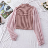 Women Turtleneck Knitted Pullovers