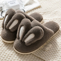 Women's Cotton Slippers Female Cute Cartoon Bunny